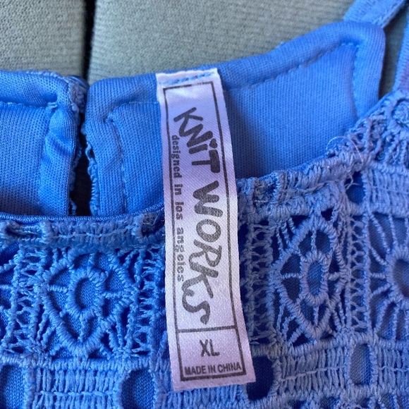 Girls camisole, blue lacy - Picture 3 of 8